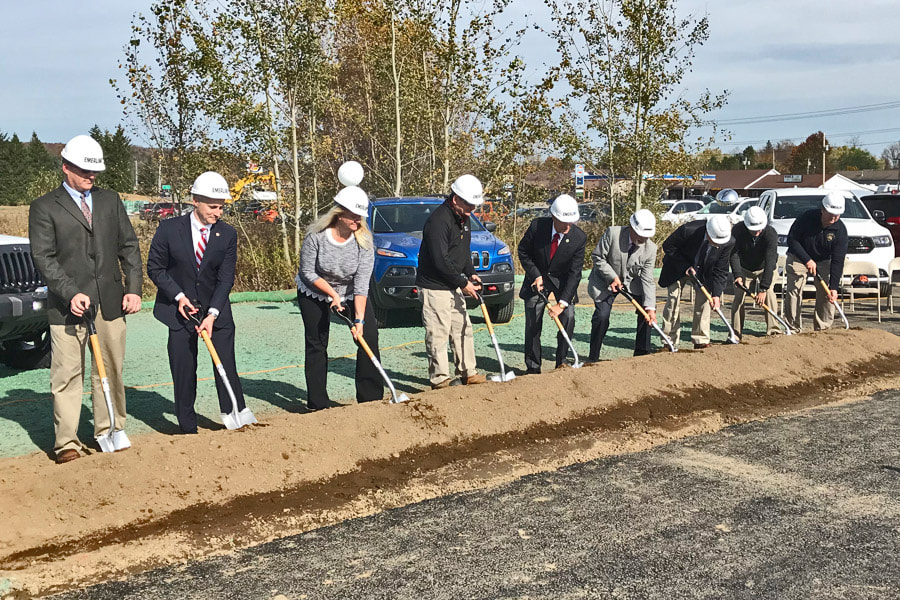 Emerling Chrysler Dodge Jeep Ram groundbreaking in Springville