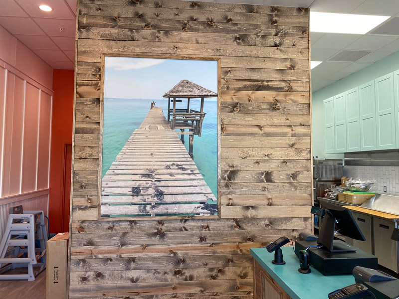 Tropical Smoothie interior by Picone Construction